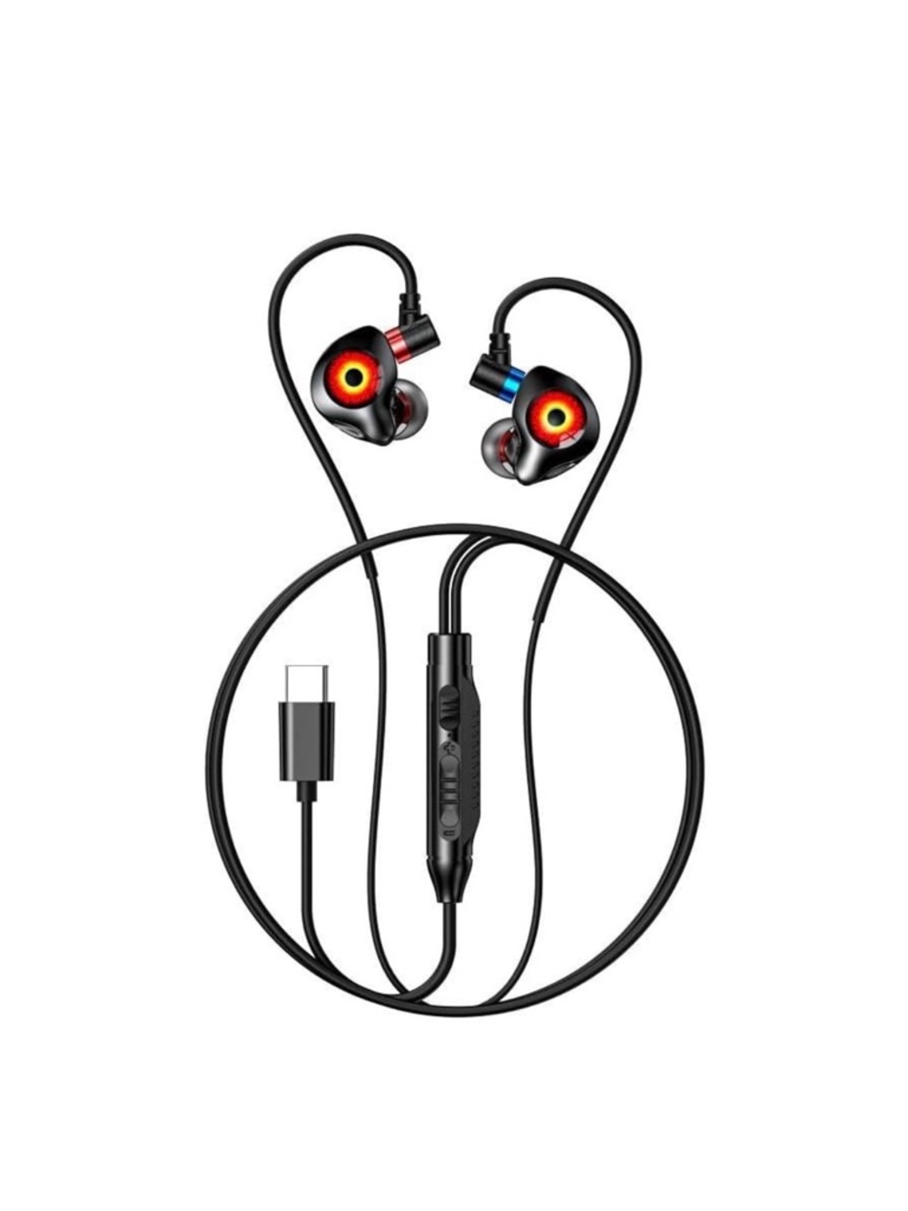 💞 New Wired In-Ear Earphones with USB-C Connector For Use Phones